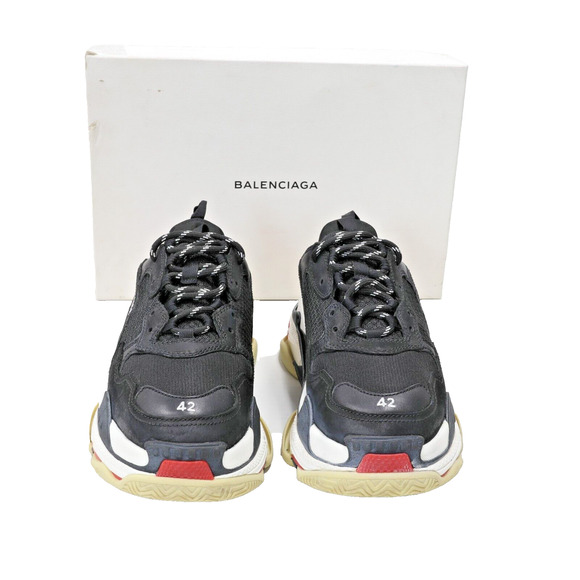 Balenciaga Triple S Lace-Up Trainers Men's Dad Sz42 9 US Used BL-S1205P-B005 - Picture 2 of 10